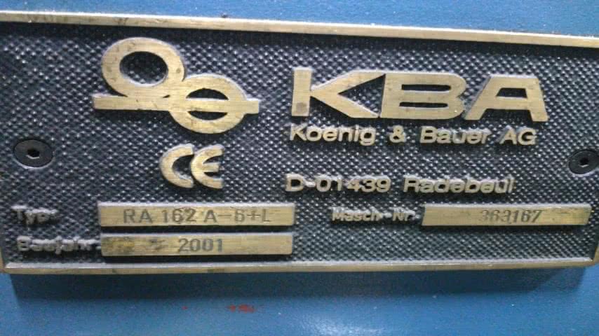 KBA, RAPIDA 162A 6+lak PWVA ALV3
